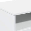 Weißer Couchtisch mit LED-Beleuchtung Montanori 90x49x40cm
