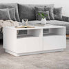 Weißer Couchtisch mit LED-Beleuchtung Montanori 90x49x40cm