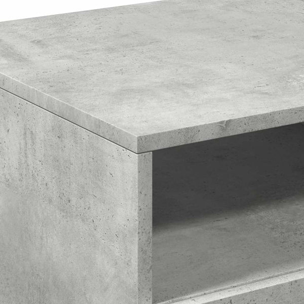Betoninharmaa sohvapöytä led-valoilla Montanori 90x49x40cm
