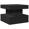 Schwarzer Couchtisch mit LED-Beleuchtung Claudie 50x50x40cm