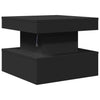 Schwarzer Couchtisch mit LED-Beleuchtung Claudie 50x50x40cm