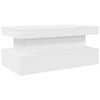 Weißer Couchtisch mit LED-Beleuchtung Claudie 90x50x40cm