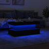 Weißer Couchtisch mit LED-Beleuchtung Claudie 90x50x40cm