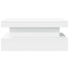 Weißer Couchtisch mit LED-Beleuchtung Claudie 90x50x40cm