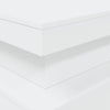 Weißer Couchtisch mit LED-Beleuchtung Claudie 90x50x40cm