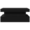 Schwarzer Couchtisch mit LED-Beleuchtung Claudie 90x50x40cm