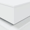 Weißer Couchtisch mit LED-Beleuchtung Celestina 50x50x40cm