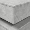 Betongrauer Couchtisch mit LED-Beleuchtung Celestina 50x50x40cm