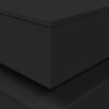 Schwarzer Couchtisch Celestina 90x50x40cm (mit LED-Beleuchtung)