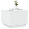 Weißer Couchtisch mit LED-Beleuchtung Hantz 50x50x40cm