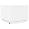 Weißer Couchtisch mit LED-Beleuchtung Hantz 50x50x40cm