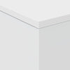 Weißer Couchtisch mit LED-Beleuchtung Hantz 50x50x40cm