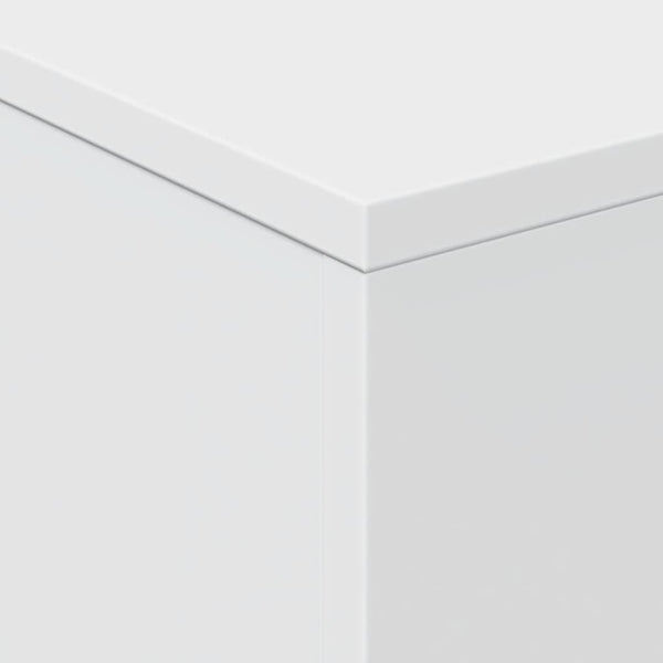 Weißer Couchtisch mit LED-Beleuchtung Hantz 50x50x40cm