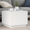 Weißer Couchtisch mit LED-Beleuchtung Hantz 50x50x40cm