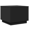 Schwarzer Couchtisch mit LED-Beleuchtung Hantz 50x50x40cm
