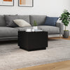 Schwarzer Couchtisch mit LED-Beleuchtung Hantz 50x50x40cm