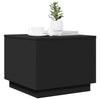 Schwarzer Couchtisch mit LED-Beleuchtung Hantz 50x50x40cm