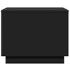 Schwarzer Couchtisch mit LED-Beleuchtung Hantz 50x50x40cm