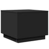 Schwarzer Couchtisch mit LED-Beleuchtung Hantz 50x50x40cm