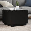 Schwarzer Couchtisch mit LED-Beleuchtung Hantz 50x50x40cm