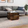 Couchtisch Hantz aus Räuchereiche mit LED-Beleuchtung 50x50x40cm