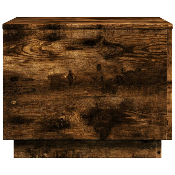 Couchtisch Hantz aus Räuchereiche mit LED-Beleuchtung 50x50x40cm