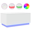 Weißer Couchtisch mit LED-Beleuchtung Hantz 90x50x40cm
