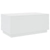 Weißer Couchtisch mit LED-Beleuchtung Hantz 90x50x40cm