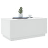 Weißer Couchtisch mit LED-Beleuchtung Hantz 90x50x40cm