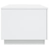 Weißer Couchtisch mit LED-Beleuchtung Hantz 90x50x40cm