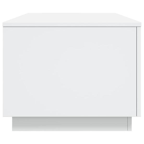 Weißer Couchtisch mit LED-Beleuchtung Hantz 90x50x40cm