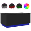 Schwarzer Couchtisch Hantz 90x50x40cm (mit LED-Beleuchtung)