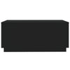 Schwarzer Couchtisch Hantz 90x50x40cm (mit LED-Beleuchtung)