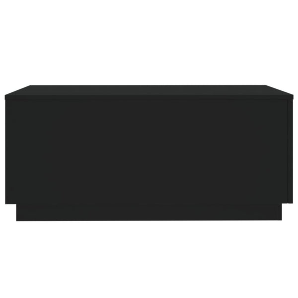 Schwarzer Couchtisch Hantz 90x50x40cm (mit LED-Beleuchtung)
