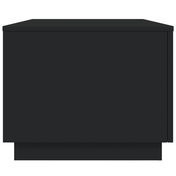 Schwarzer Couchtisch Hantz 90x50x40cm (mit LED-Beleuchtung)