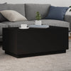 Schwarzer Couchtisch Hantz 90x50x40cm (mit LED-Beleuchtung)