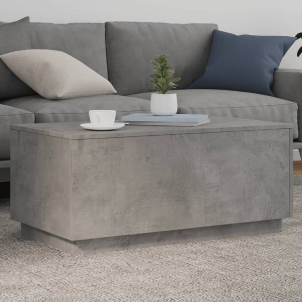 Couchtisch Betonoptik mit LED Beleuchtung Hantz 90x50x40cm