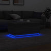 Grauer Couchtisch Hantz 90x50x40cm (mit LED-Beleuchtung Sonoma)