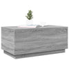Grauer Couchtisch Hantz 90x50x40cm (mit LED-Beleuchtung Sonoma)