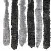 Grauer und schwarzer Insektenschutzvorhang Septilici 56x200cm (Chenille)