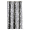 Insektenschutzvorhang Septilici 100x220cm (Chenille) Grau und Schwarz