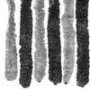 Insektenschutzvorhang Septilici 100x220cm (Chenille) Grau und Schwarz