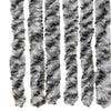 Grauer und schwarz-weißer Insektenschutzvorhang Septilici 90x220cm (Chenille)