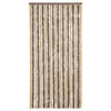 Dunkelbrauner und beiger Insektenschutzvorhang Septilici 90x220cm (Chenille)