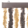 Dunkelbrauner und beiger Insektenschutzvorhang Septilici 90x220cm (Chenille)