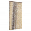 Dunkelbrauner und beiger Insektenvorhang Septilici 100x200cm (Chenille)