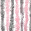 Silbergrauer und pinkfarbener Insektenschutzvorhang Septilici 100x200cm (Chenille)