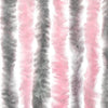 Silbergrauer und pinkfarbener Insektenschutzvorhang Septilici 100x220cm (Chenille)