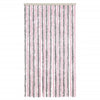 Silbergrauer und pinkfarbener Insektenschutzvorhang Septilici 100x230cm (Chenille)