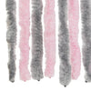 Silbergrauer und pinkfarbener Insektenschutzvorhang Septilici 100x230cm (Chenille)